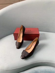 Luxury Womens Shoes Bally Lizzie Leather Pump in Black 35 To 39 A136PP530 AA154024