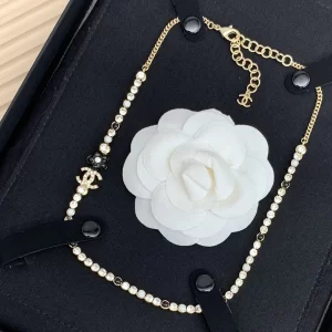 Chanel Crystal Embellished Necklaces 