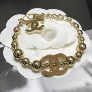 Chanel Gold CC and Ball Bracelet 