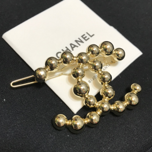 Chanel Gold CC and Ball Brooch 