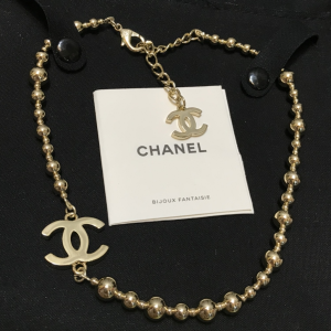 Chanel Gold CC and Ball Necklaces 