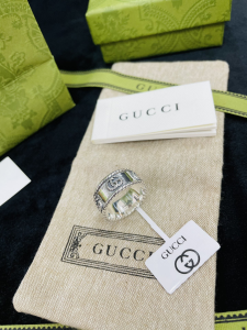 Gucci Interlocking G 925 Sterling Silver Ring 