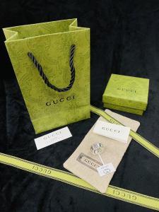 Luxury Womens Jewelry Gucci Interlocking G 925 Sterling Silver Ring A152PP220 AA154297