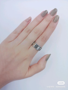 Luxury Womens Jewelry Gucci Interlocking G 925 Sterling Silver Ring A152PP220 AA154297