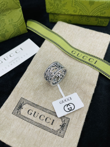 Gucci Interlocking G 925 Sterling Silver Ring 