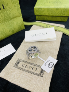 Gucci Interlocking G 925 Sterling Silver Ring 