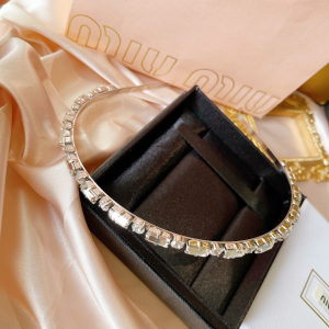 Miu Miu Crystal Embellished Headband 