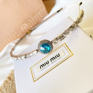 Miu Miu Crystal Embellished Headband 