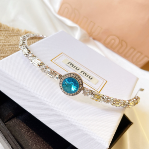 Luxury Womens Jewelry Miu Miu Crystal Embellished Headband A152PP160 AA154306