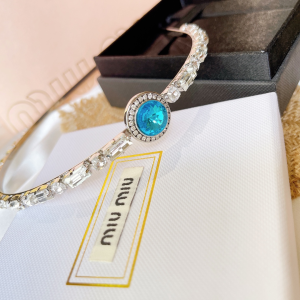 Luxury Womens Jewelry Miu Miu Crystal Embellished Headband A152PP160 AA154306