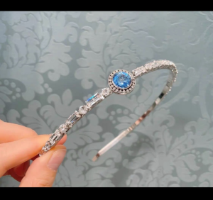 Luxury Womens Jewelry Miu Miu Crystal Embellished Headband A152PP160 AA154306