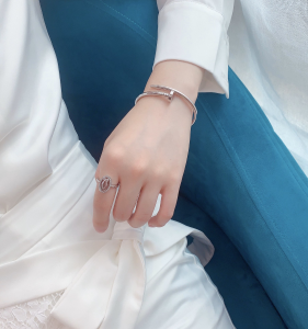 Luxury Womens Jewelry Cartier Diamond Logo Double C Rings A205PP180 AA154510