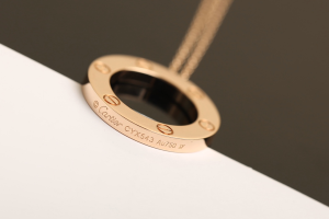 Luxury Womens Jewelry Cartier Love Circle Charm Necklace A205PP280 AA154473