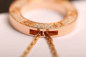 Luxury Womens Jewelry Cartier Love Diamond Circle Charm Necklace A205PP380 AA154470