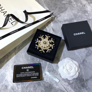 Luxury Womens Jewelry Chanel CC Winter Snow Brooch A205PP200 AA154456