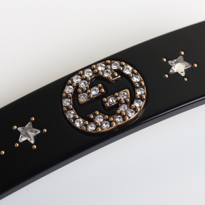 Luxury Womens Jewelry Gucci Crystal Interlocking G Hair Slide Clip A205PP150 AA154452