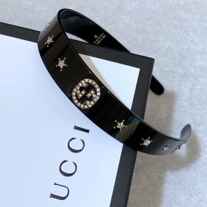 Gucci Crystal Interlocking G Headband 