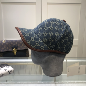 Gucci GG Denim Blue Baseball Hat 