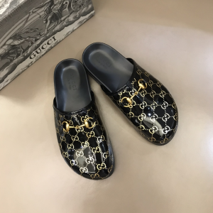 Gucci Horsebit GG PVC Mules Beige 