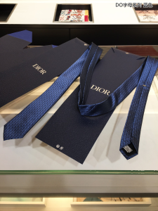 Luxury Mens Ties Dior Blue Dior Oblique Tie A151PP160 AA155307