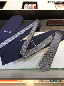Luxury Mens Ties Dior Gray Dior Oblique Tie A151PP160 AA155309