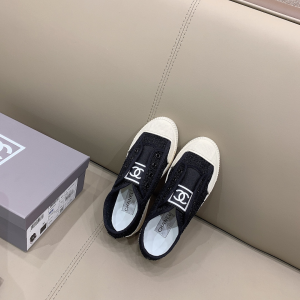 Luxury Womens Shoes Chanel CC Logo Tweed Sneaker in Black 35 To 40 A151PP340 AA155466