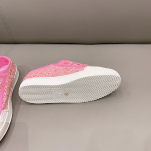 Luxury Womens Shoes Chanel CC Logo Tweed Sneaker in Pink 35 To 40 A151PP340 AA155465
