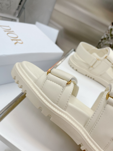 Luxury Womens Shoes Dior DiorAct Sandal in White Lambskin 35 To 40 A151PP420 AA155490