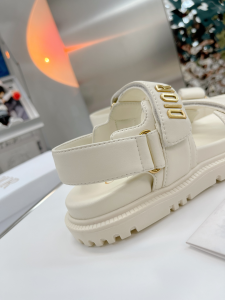 Luxury Womens Shoes Dior DiorAct Sandal in White Lambskin 35 To 40 A151PP420 AA155490