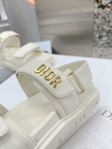 Luxury Womens Shoes Dior DiorAct Sandal in White Lambskin 35 To 40 A151PP420 AA155490