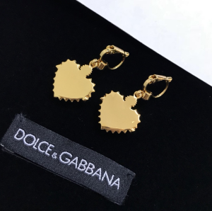 Luxury Womens Jewelry Dolce Gabbana Blue Heart Earrings A205PP150 AA155660