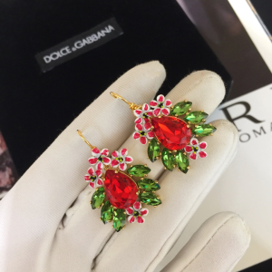 Luxury Womens Jewelry Dolce Gabbana Crystals Flower Earrings A205PP170 AA155659