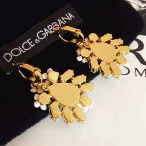 Luxury Womens Jewelry Dolce Gabbana Crystals Flower Earrings A205PP170 AA155659