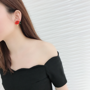 Luxury Womens Jewelry Dolce Gabbana Rose Flower Earrings A205PP160 AA155662