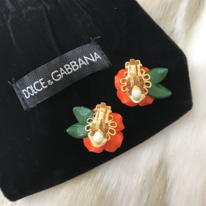 Luxury Womens Jewelry Dolce Gabbana Rose Flower Earrings A205PP160 AA155662