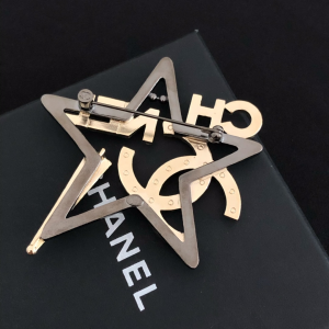 Luxury Womens Jewelry Chanel Crystals CC and Star Pin Brooch A39PP155 AA155736