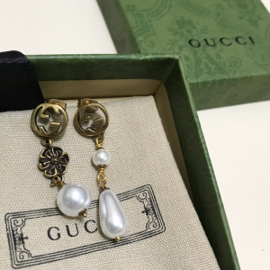 Luxury Womens Jewelry Gucci Interlocking G and Pearl Earring A152PP100 AA156335