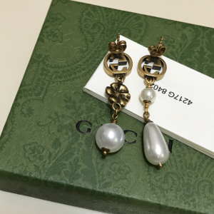 Luxury Womens Jewelry Gucci Interlocking G and Pearl Earring A152PP100 AA156335