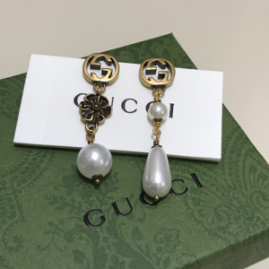 Luxury Womens Jewelry Gucci Interlocking G and Pearl Earring A152PP100 AA156335