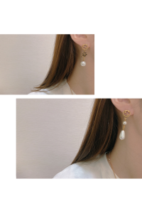 Luxury Womens Jewelry Gucci Interlocking G and Pearl Earring A152PP100 AA156335