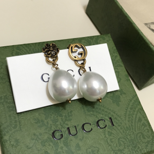 Luxury Womens Jewelry Gucci Interlocking G and Pearl Earring A152PP100 AA156336