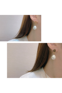 Luxury Womens Jewelry Gucci Interlocking G and Pearl Earring A152PP100 AA156336