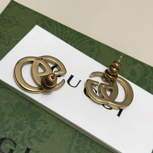 Luxury Womens Jewelry Gucci Vintage GG Earrings A152PP100 AA156331