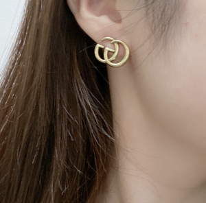 Luxury Womens Jewelry Gucci Vintage GG Earrings A152PP100 AA156331