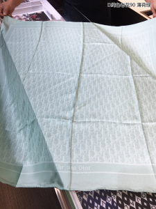 Dior Oblique Silk Scarf Mint Green 