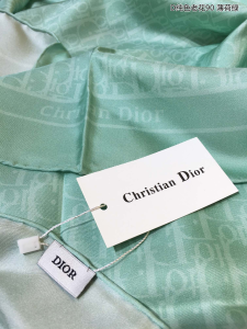 Luxury Womens Scarf Dior Oblique Silk Scarf in Mint Green 90x90CM A151PP200 AA156126