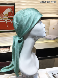 Luxury Womens Scarf Dior Oblique Silk Scarf in Mint Green 90x90CM A151PP200 AA156126