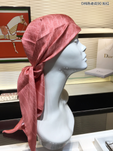 Luxury Womens Scarf Dior Oblique Silk Scarf in Pink 90x90CM A151PP200 AA156125
