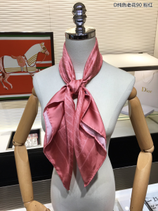 Luxury Womens Scarf Dior Oblique Silk Scarf in Pink 90x90CM A151PP200 AA156125