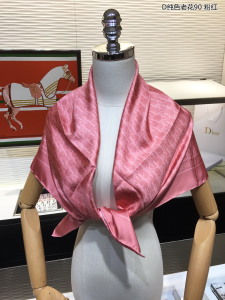 Luxury Womens Scarf Dior Oblique Silk Scarf in Pink 90x90CM A151PP200 AA156125